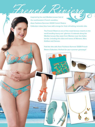 Splash of Colors Luxury and Prints Banner Avon Fashions Summer 2009 Collection